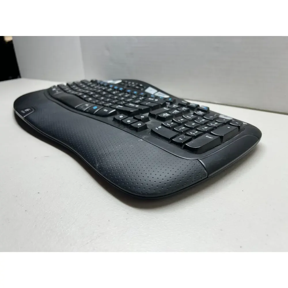 Logitech K350 Wave Wireless Keyboard Tested Working No USB Dongle